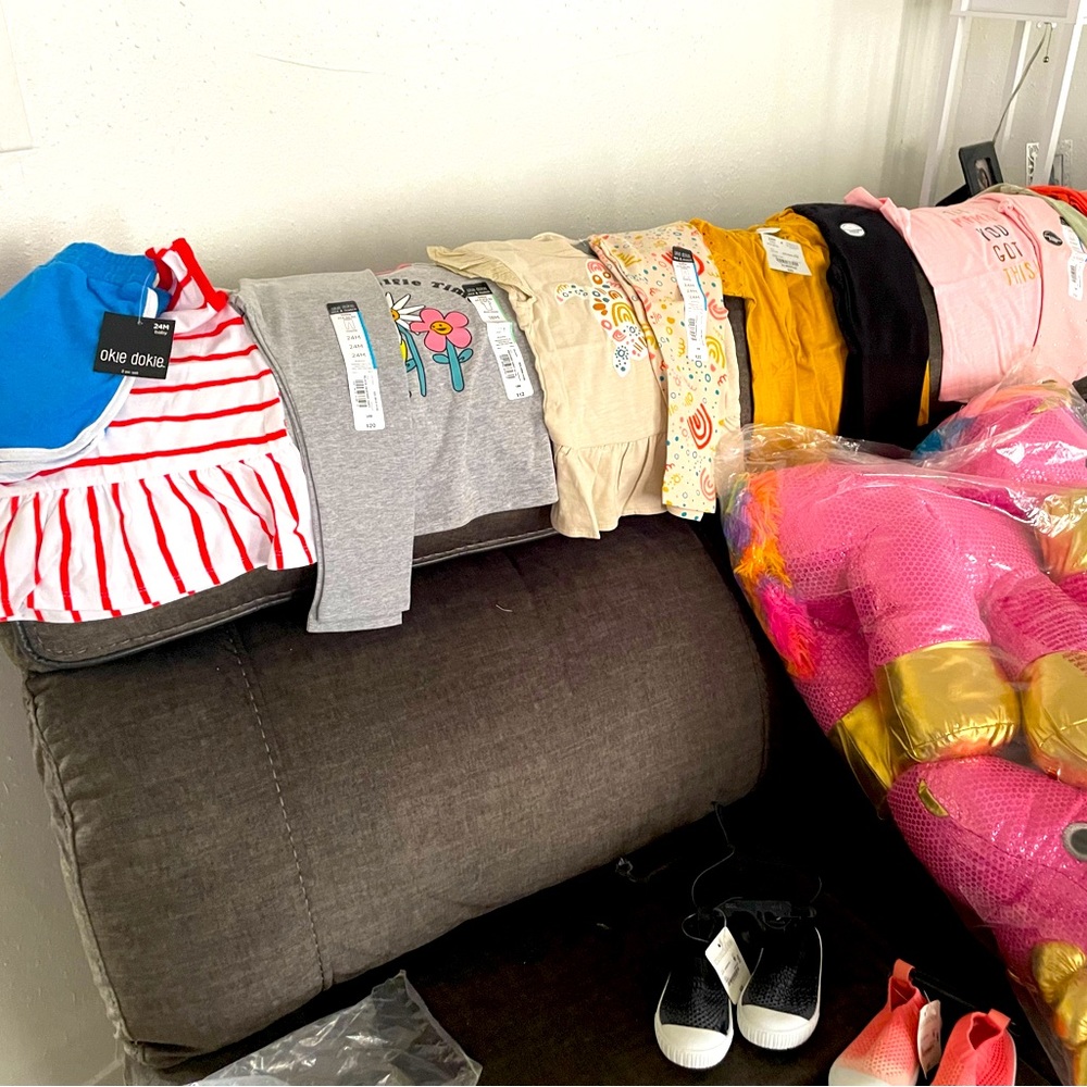Girls clothes brand new with tags  size 24m 2pair sneakers 5m twin unicorns $65